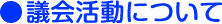議会活動について